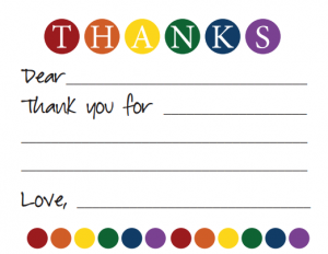 Free Printable Thank you notes