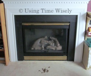 Cleaning our gas fireplace