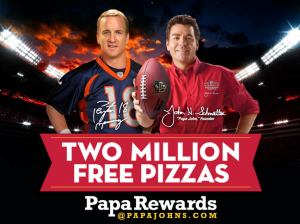 Papa John's Two Million Pizzas