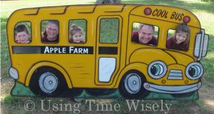 Family at the apple farm