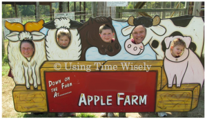 Apple Farm visit - animal family photo