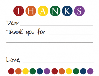 What Do You Think?: Kids Writing Thank You Notes