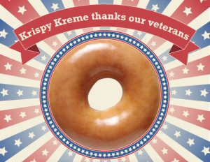 Veterans Day - free doughnut and coffee
