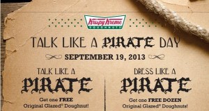 Krispy Kreme: Talk Like a Pirate Day – September 19, 2013