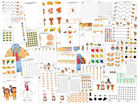 2013: Thanksgiving Printable Activities