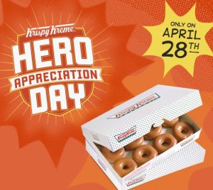 Krispy Kreme Doughnuts: Hero Appreciation Day – April 28, 2014