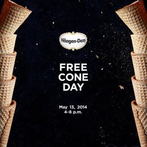 Häagen Dazs: FREE Cone Day – May 13, 2014