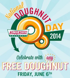 Krispy Kreme Doughnuts: National Doughnut Day - June 6, 2014
